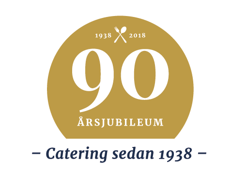 90 år jubileum med Catering sedan 1938 Göteborgs Restaurangskola